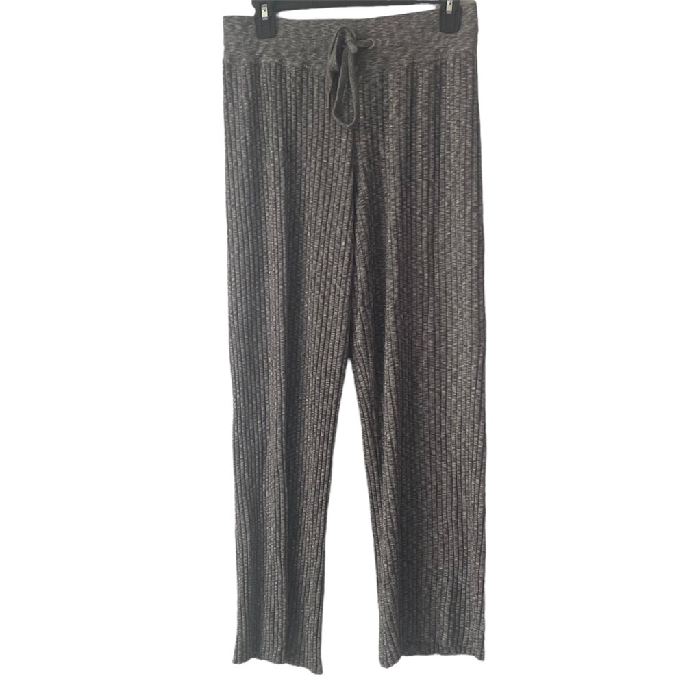 Athleta Revolve Pant Women‎ XL Grey Ribbed Knit High Rise Drawstring 985192 - Picture 4 of 8